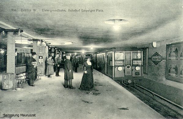 U-Bahnhof Leipziger Platz, ca. 1910
