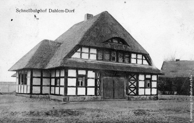 U-Bahnhof Dahlem-Dorf 1913
