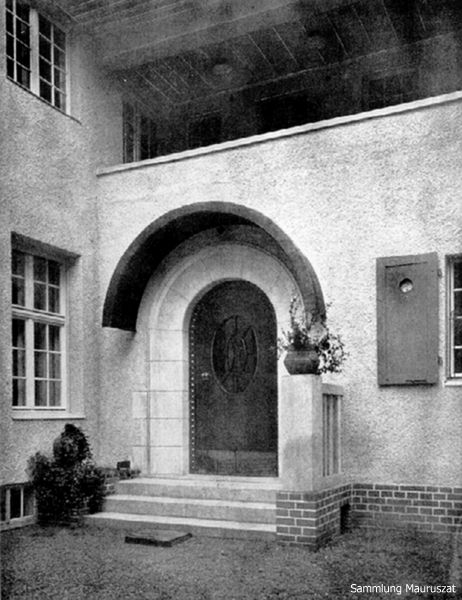 Alfred Grenander, Landhaus Bousset, Eingang