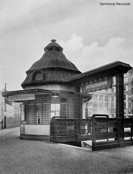 Alfred Grenander, U-Bhf Hausvogteiplatz, Eingang