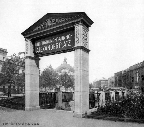 Alfred Grenander, U-Bhf Alexanderplatz, Portal