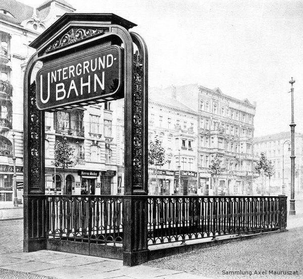 Alfred Grenander, U-Bhf Senefelderplatz, Portal